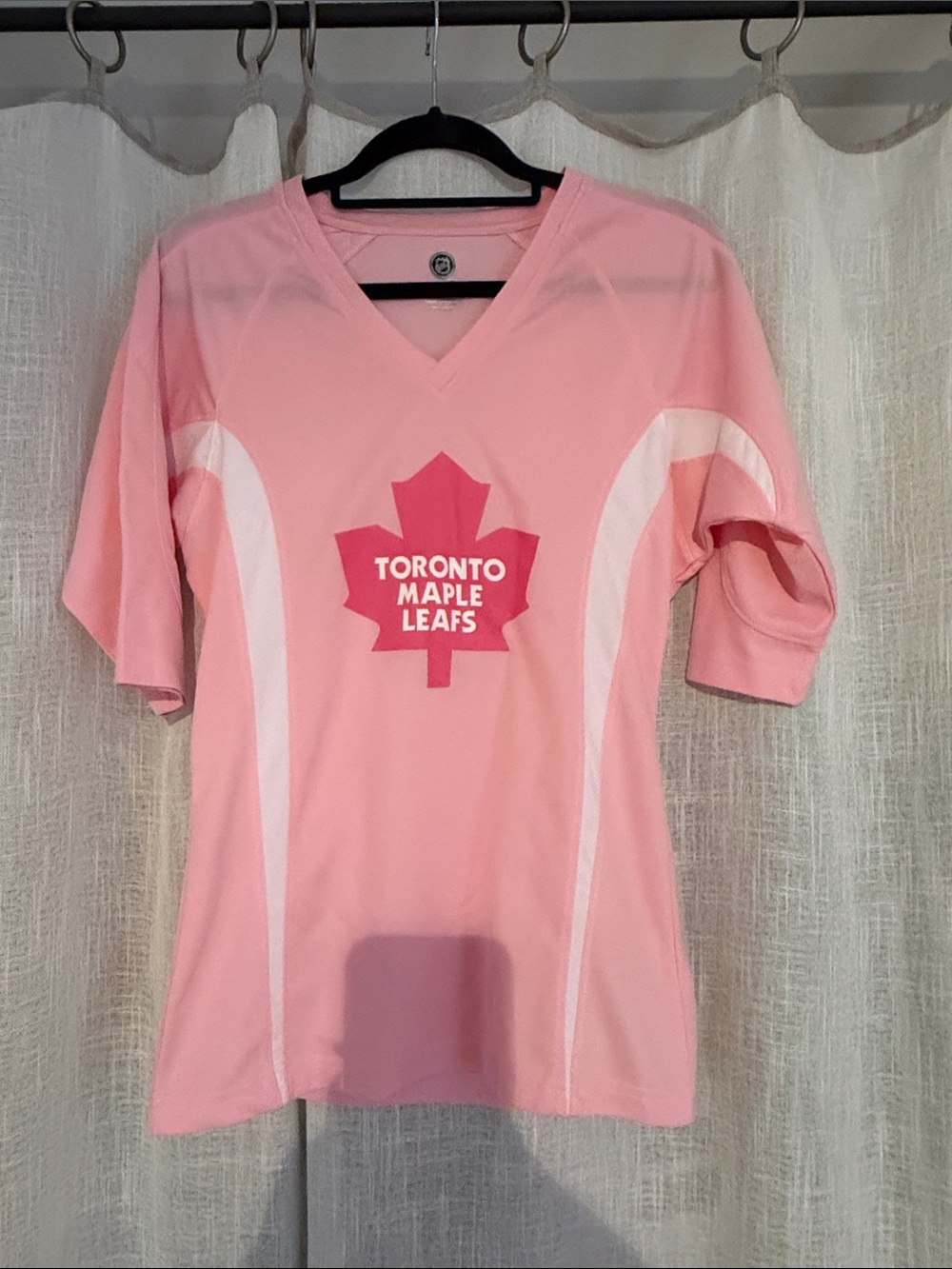 NHL Toronto Maple Leafs Pink V-Neck Jersey